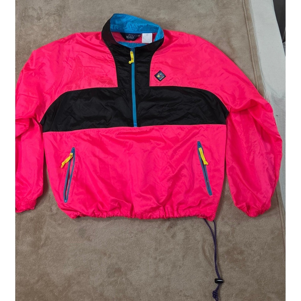 Vintage Woolrich Sigmet Gear Mango Windbreaker Jacket Mens Large Multicolor 4191
